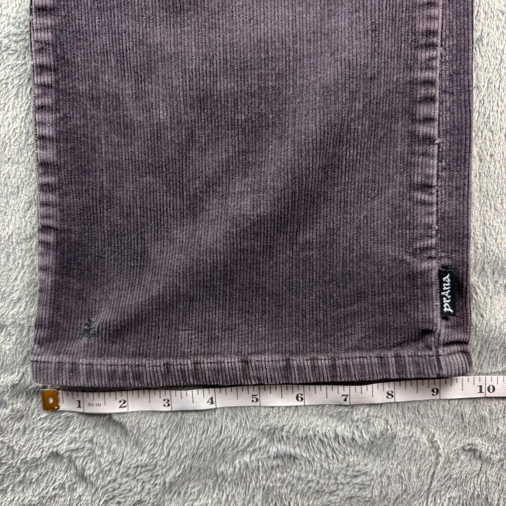 prAna Womens Size 6 Corduroy Pants Gray Purple Bootcut Patch Pocket Stretch - Picture 15 of 16